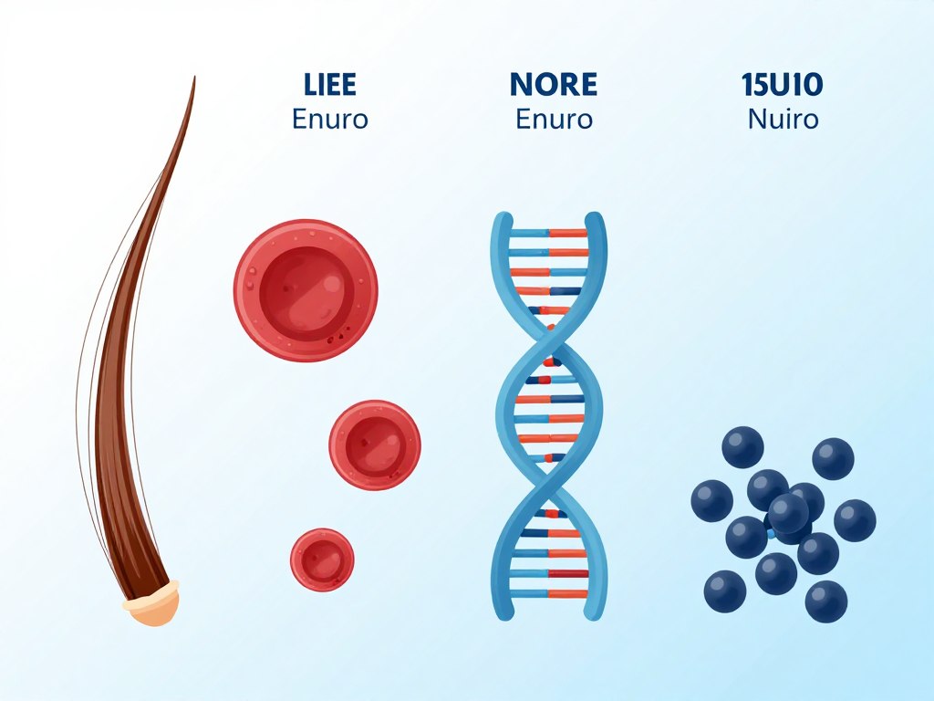 Comparación visual de escala nanométrica con objetos cotidianos