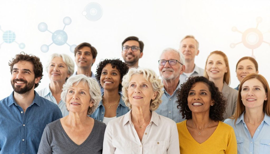 Imagen conceptual de un futuro brillante impulsado por la nanotecnología