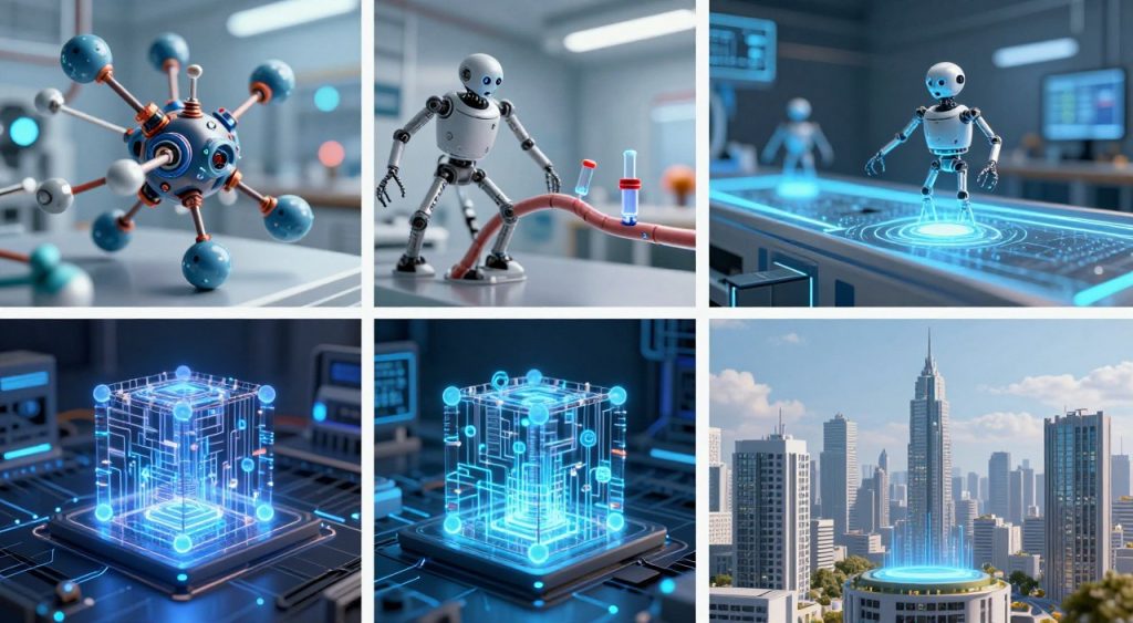 Visión futurista de aplicaciones avanzadas de nanotecnología